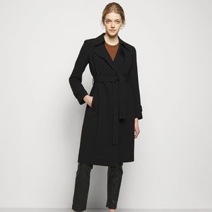 THEORY Oaklane Trench Coat in Admiral Crepe